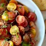 Easy Fresh Tomato Salad with Aged Balsamic Dressing | JenniferCooks