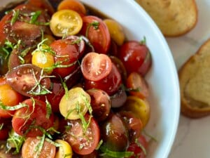 Easy Fresh Tomato Salad with Aged Balsamic Dressing | JenniferCooks