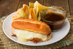 Slow Cooker French Dip Sandwich