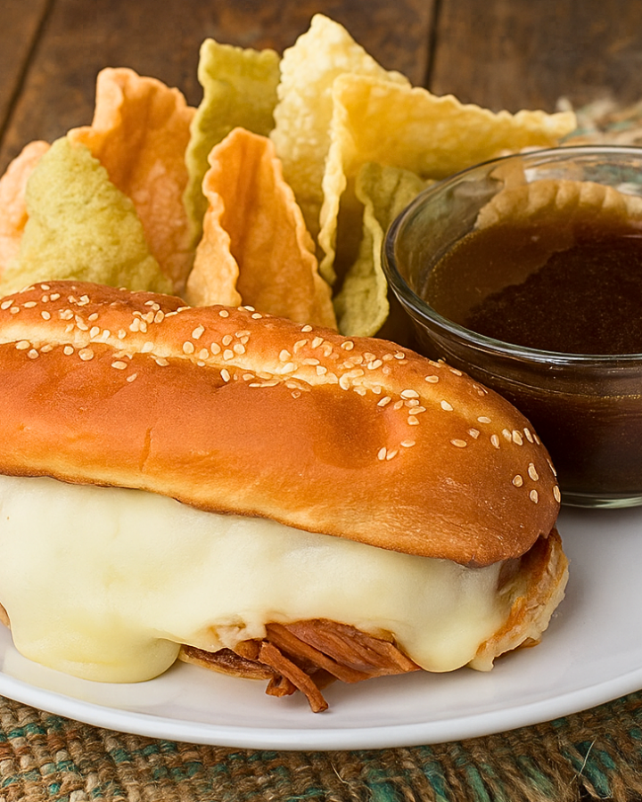 Slow Cooker French Dip Sandwich