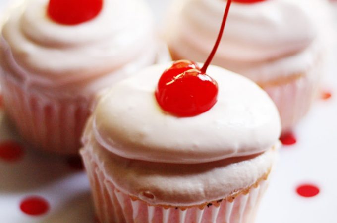Shirley Temple Cupcakes | JenniferCooks.com