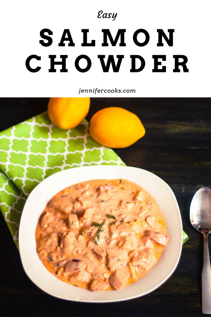 Creamy Salmon Chowder | JenniferCooks.com