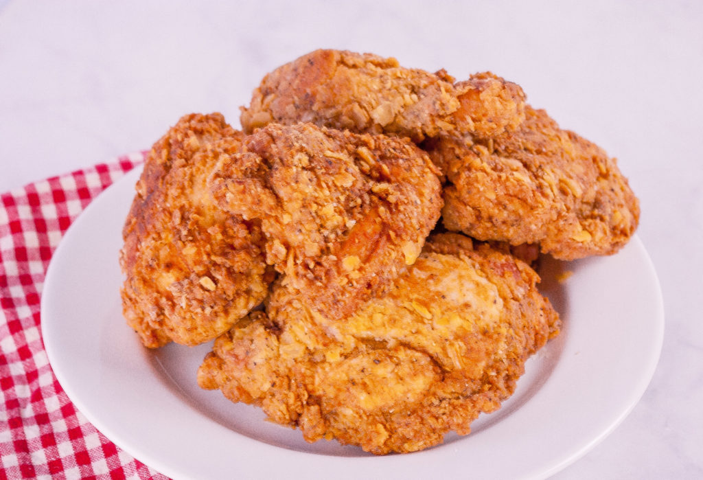 A plate of Grandma's Southern Fried Chicken | Jennifercooks.com