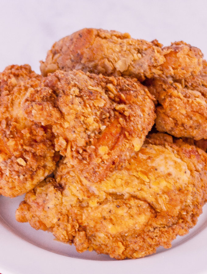 A plate of Grandma's Southern Fried Chicken | Jennifercooks.com