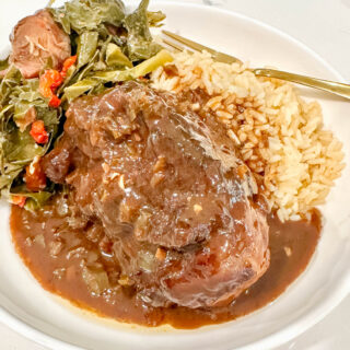 Hearty Cajun Smothered Oxtails: Tender braised meat infused with rich spices, served in a flavorful Cajun sauce. A soulful Southern comfort dish.