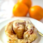 Homemade Orange Cinnamon Rolls with Orange Icing