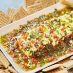 the best marinated cheese on Jennifer Cooks