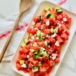 Cucumber Watermelon Salad with Feta on Jennifer Cooks