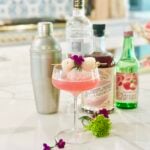 Elderflower Lychee Martini on Jennifer Cooks