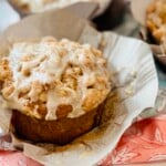 Pumpkin Streusel Muffins with Vanilla Bean Glaze on Jennifer Cooks