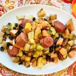 Sheet Pan Dinner - Fall Sheet Pan Dinner - Sheet Pan Sausage, Sweet Potatoes and Brussels Sprouts
