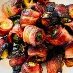 Bacon-Wrapped Brussels Sprouts with Spicy Maple Glaze
