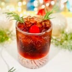 Dirty Rudolph Cocktail - a festive rum libation.