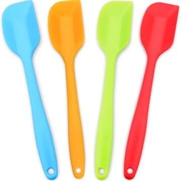 Heat resistant rubber spatulas