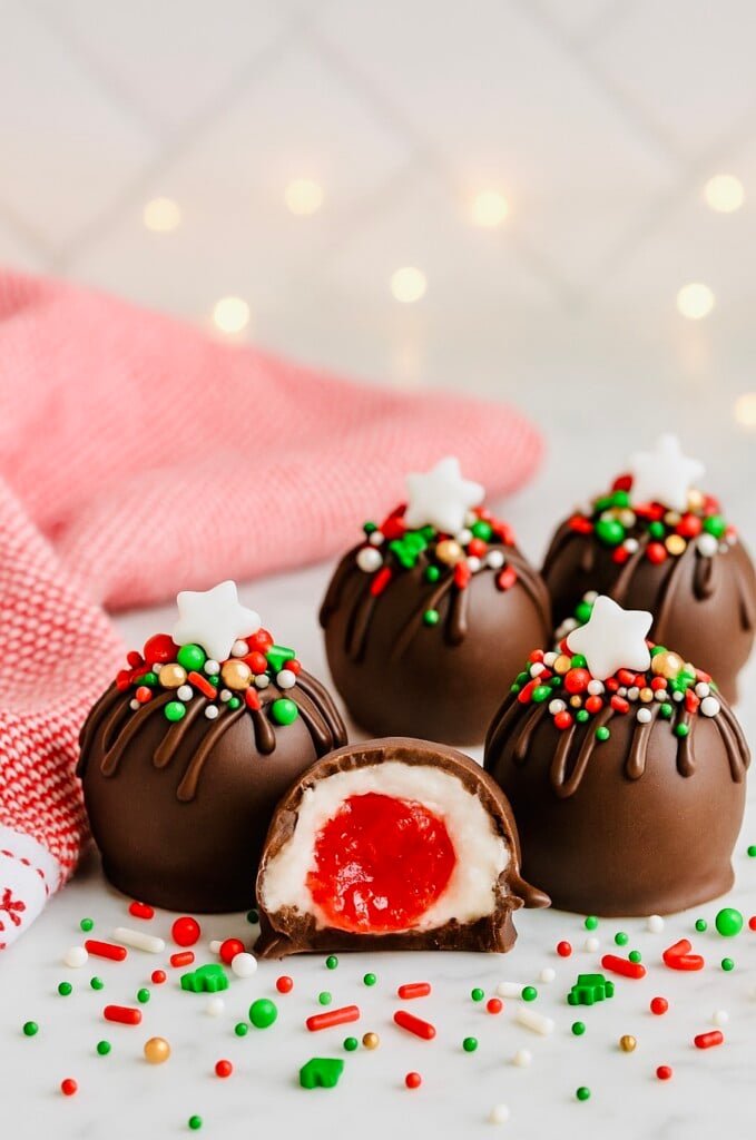 Chocolate Covered Cherry Cordials