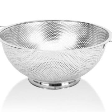 Kitchen Colander, Stainless Steel 3-5 Quart Colander, kitchen Food Strainer, Suitable For Cooking Fruits And Vegetables, Dishwasher Safe