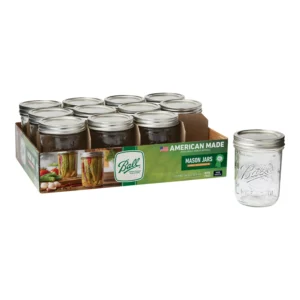 Ball Glass Mason Jars Wide Mouth Pint Jars