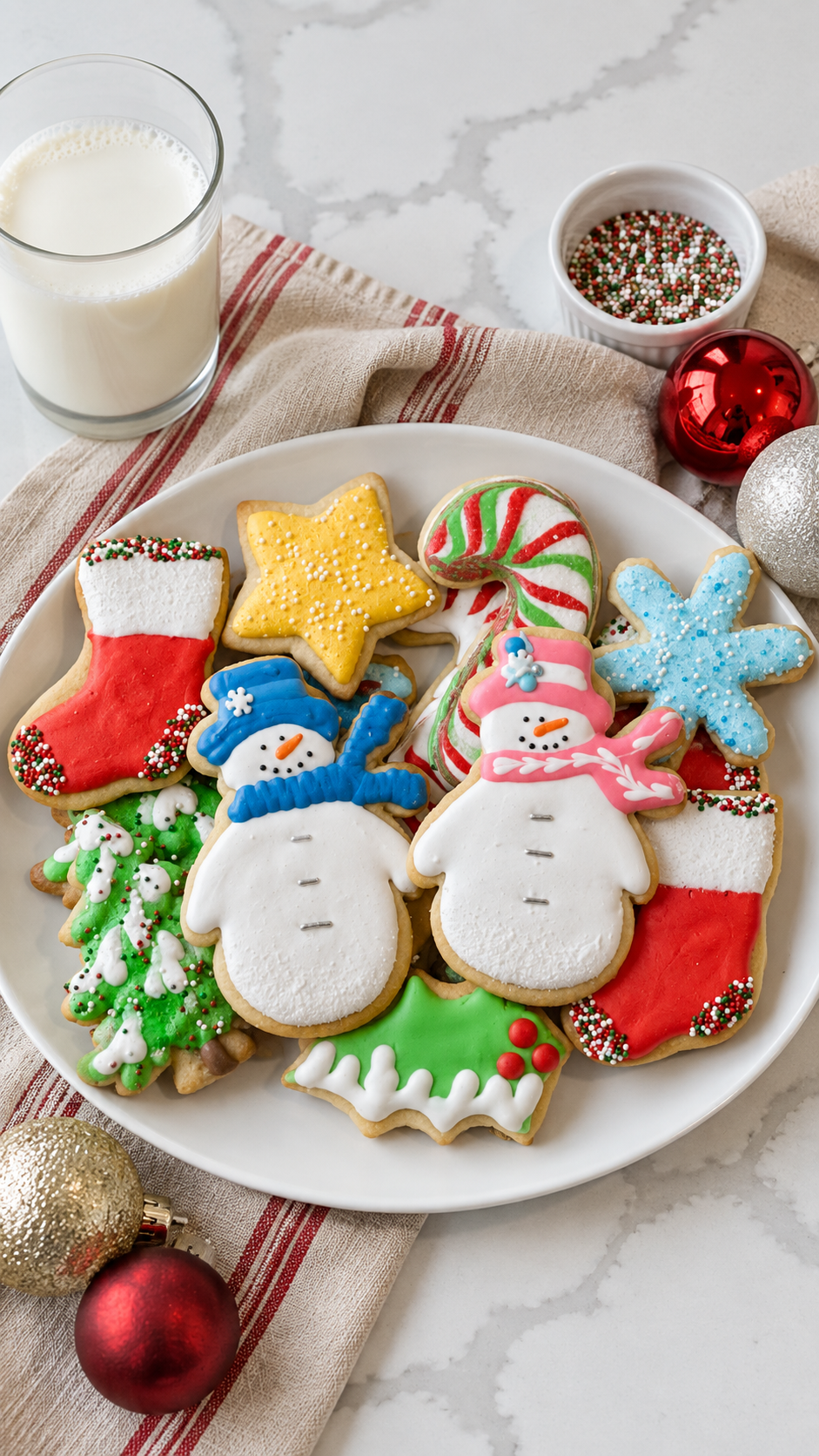Homemade holiday sugar cookie cutouts ready to serve